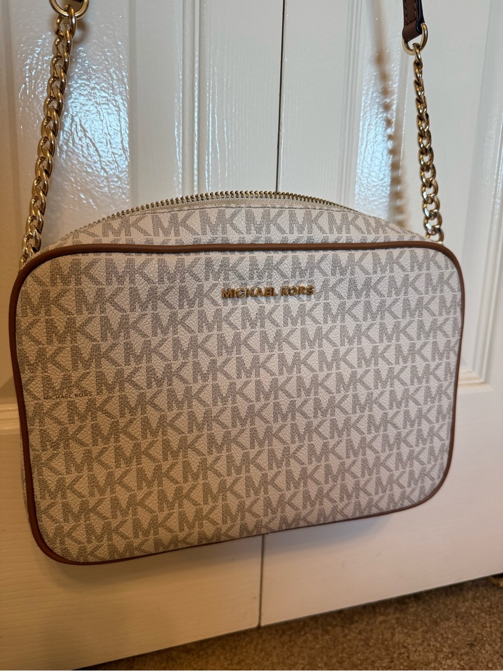 Michael Kors monogram crossbody bag